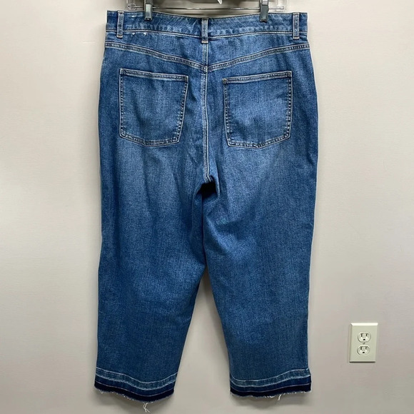 NWOT Talbots High Waist Strait Ankle Jean Ventura Wash 12 - Picture 4 of 15